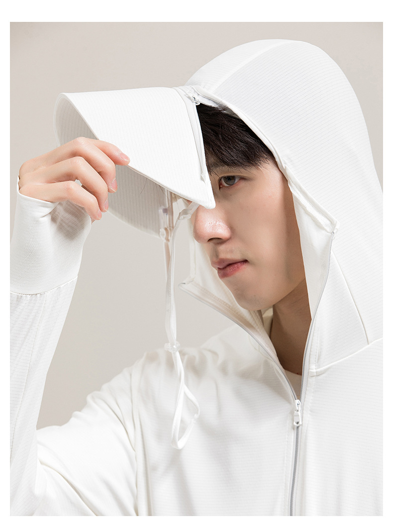 【中国直邮】奢笛熊 夏季原纱防紫外线户外骑行开车冰丝质感外套防晒服防晒衣   女款 远峰蓝 M