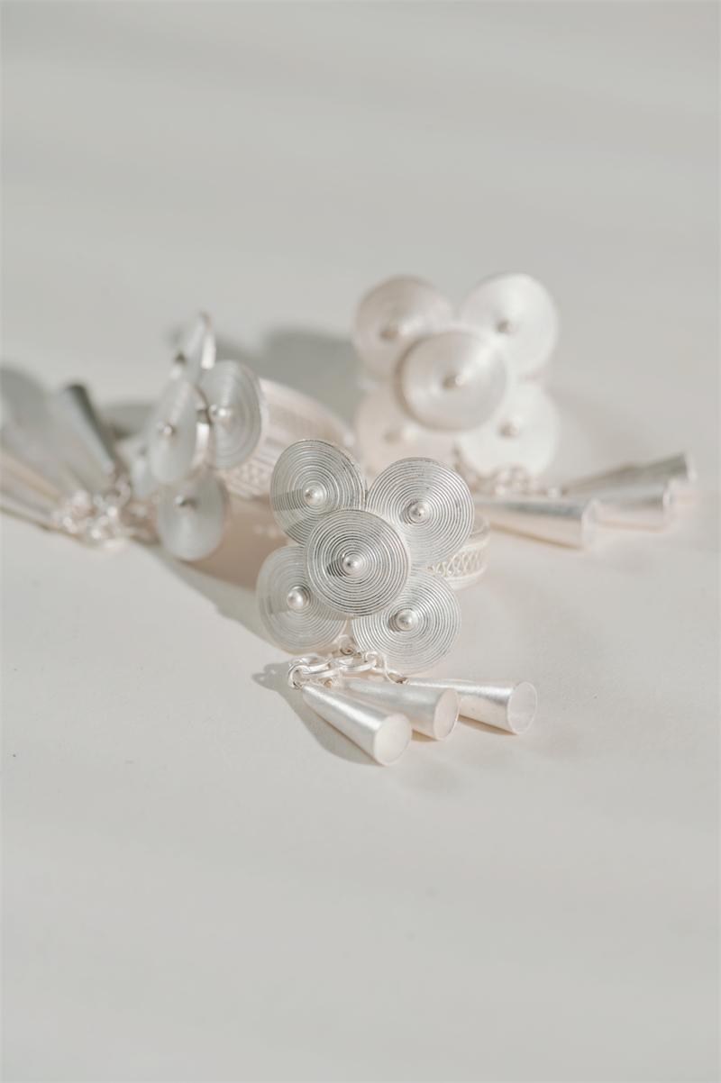 Retro Ethnic Style Simple Style 925 Sterling Silver Round Charm Women's Open Rings display picture 9