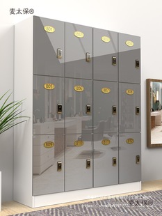 Wooden Locker Bathroom Gym Staff Cabinet Hairdressing Barber Shop Bag Storage Cabinet Yoga Cabinet Storage Metabo