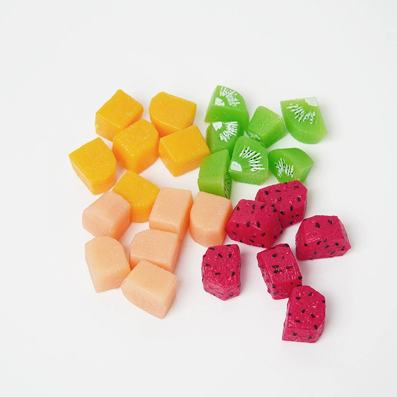 Модель с кубиками фруктов DIY фруктовый салат с фото реквизит поддельные аксессуары для украшения торта