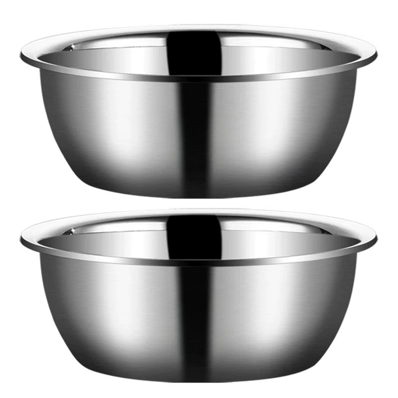 Оптовая продажа от производителя: нержавеющая сталь для дома и кухни, миска для взбивания яиц, большая миска с обратным краем для квашеной капусты и мытья рыбы.