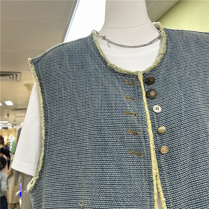 Nueva chaqueta de vaquín de estilo chino de estilo chino de nuevo estilo de primavera y otoño chaqueta corta y suelta