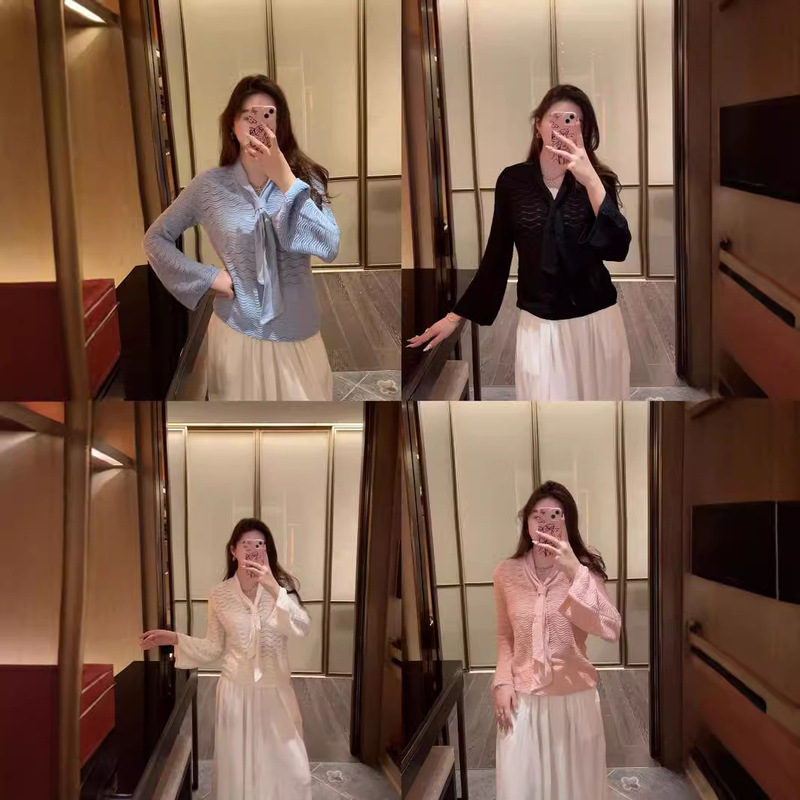 Romantic! Elegant feminine! Women's Gone with the Wind Lace Knitted Sweater