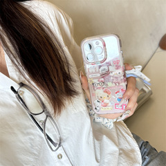 甜美少女心可爱像素猫咪适用iPhone16苹果15ProMax手机壳14新款潮