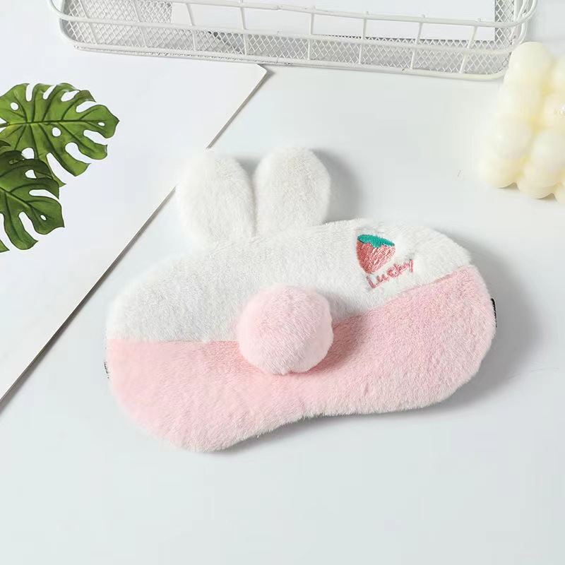 Nuevo sueño sombreado chica dormir especial máscara de ojo estudiante máscara de ojo aliviar la fatiga ocular conejo oso monstruo