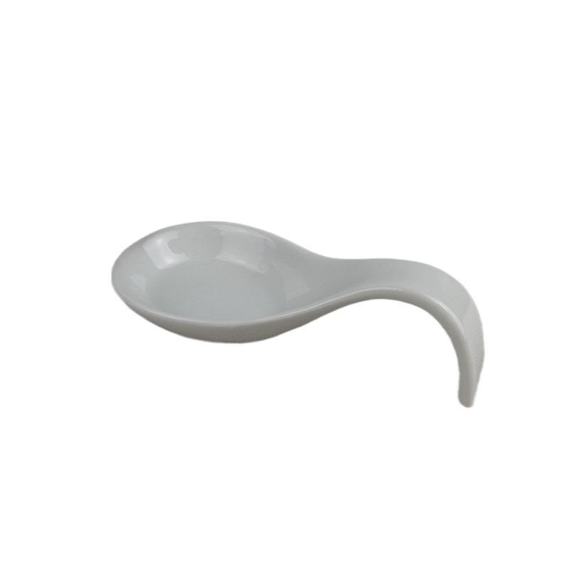 Cuchara de sopa de cerámica Cuchara doméstica Restaurante Hotel Cuchara de forma especial Cuchara de cerámica Portada Venta directa de fábrica Logotipo imprimible
