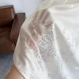 法式玫瑰蝴蝶花纱帘透光不透人奶油风复古轻奢卧室阳台飘窗有钱花