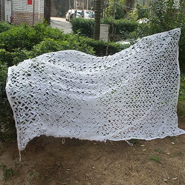 White Snow Net Sunshade and Sun Protection Decorative Net Snow Camouflage Net