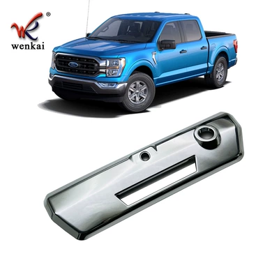 Suitable for 21-22 Ford F150 modified rear tailgate bowl handle decorative frame body sticker accessories protective cover (Other Automotive Exterior Supplies) - electroplating