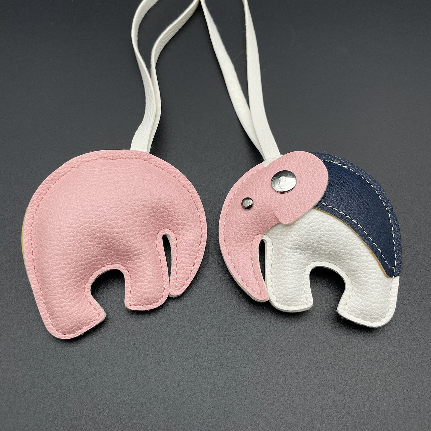 Nuevo empalme elefante cordón de piel de oveja bolsos colgantes llaveros colgantes de automóviles lindos universales caja de teléfono móvil pequeño regalo image 7