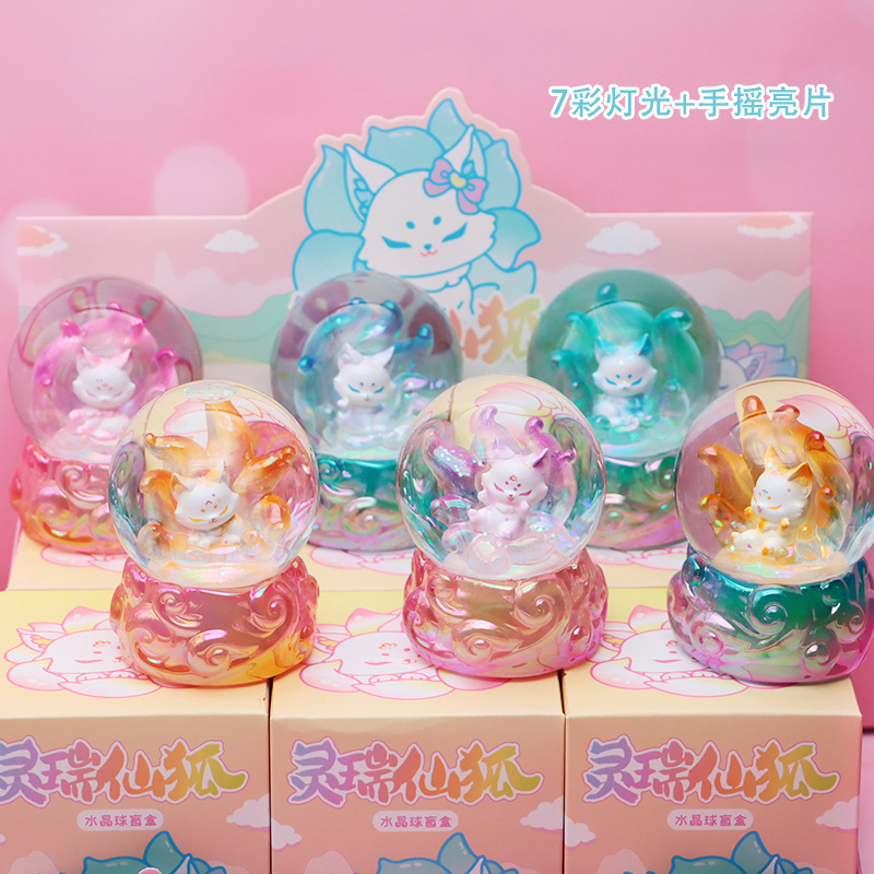 8w072 lingrui fairy fox crystal ball one color box (6 pieces)