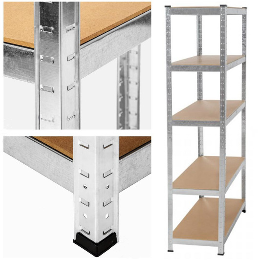 Estante de almacenamiento de artículos diversos Estante galvanizado para el hogar Estante de metal multiusos Estante de exhibición multicapa para supermercado