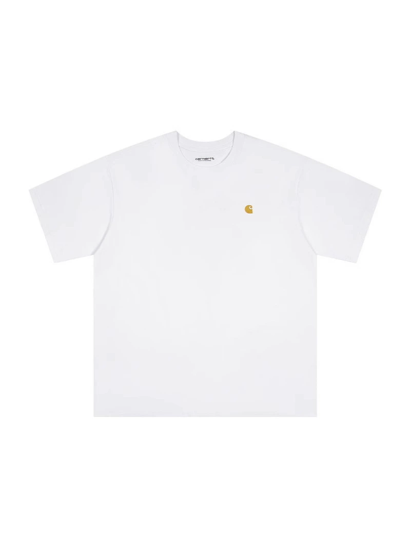 Классический рабочий стиль футболка Carhartt из чистого хлопка, плотная дышащая ткань, та же стилистика для мужчин и женщин, уличная мода Kahart с коротким рукавом