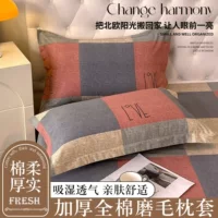 【Hàng Mới Về Thu Đông 2026】Vỏ Gối Cotton Chải Lông | Thân Thiện Với Da & Siêu Dày, Có Thể Giặt Máy, Tiêu Chuẩn Cấp Độ A An Toàn Cho Trẻ Sơ Sinh & Trẻ Nhỏ