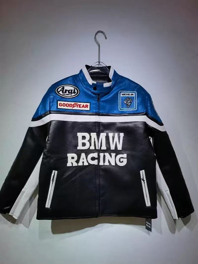 F1刺繍ジャケット卸売越境アマゾン秋冬婦人服新作ファッションゆったり長袖レトロアメリカンスタイル