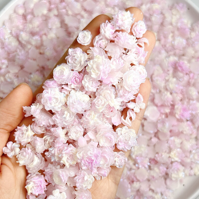 Wholesale Luminous Live Broadcast Popular Cloud Mist Purple Rose Rose Nail Art Jewelry Soft Flower Nail Material Package Wholesale Luminous Live Broadcast Popular Cloud Mist Purple Rose Rose Nail Art Jewelry Soft Flower Nail Material Package