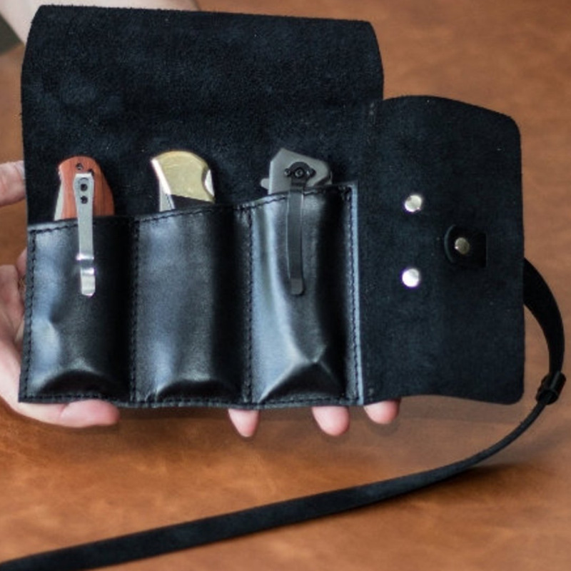 欧美乡村复古皮革工具包木工工具收纳袋户外便携工具皮套现货