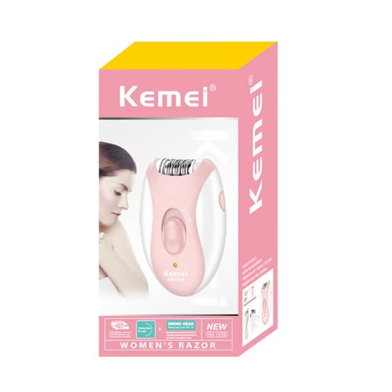 Kemei removedor de pelo KM-189B máquina de depilación eléctrica impermeable privado trimmer pequeño portátil USB máquina de afeitar image 9