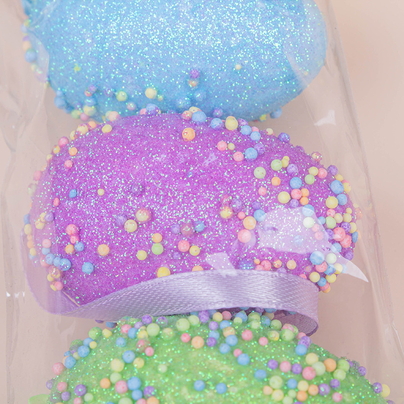 Huevos de espuma de Pascua personalizados para niños hechos a mano DIY graffiti creativos suministros de fiesta de huevos de espuma