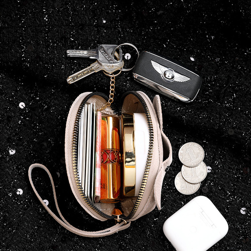 Direct factory sale women's cross-border new stylish key chain wallet creative card holder lipstick storage bag dropshipping one piece