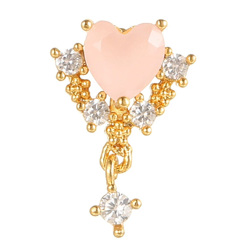 (Cross-border trading), fuchsia piercing, earrings