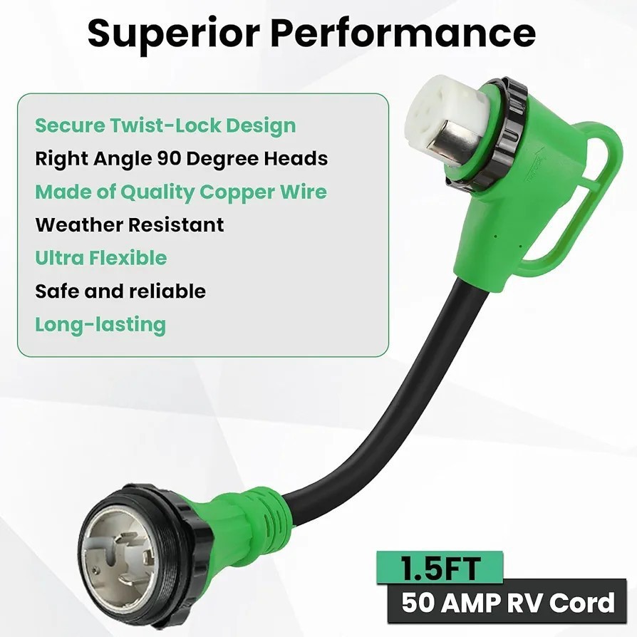 SS2-50P转N14-50R电源线 发电机房车适配器 线芯纯铜电源线