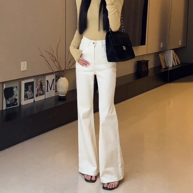 Four-Way Stretch Bootcut Pants! 2026 New Style White Jeans, Non-Tight Straight-Leg Flared Pants for Women 575 Four-Way Stretch Bootcut Pants! 2026 New Style White Jeans, Non-Tight Straight-Leg Flared Pants for Women 575