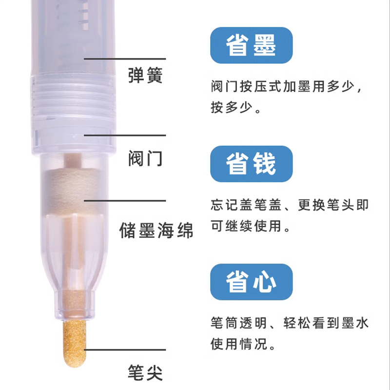 Marcador fabricante marcador accesorios pluma de acrílico conjunto completo tubo vacío pintura titular de la pluma líquido tiza alcohol pluma tubo vacío