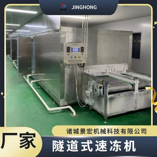 鱼丸隧道速冻机 抄手速冻机 刀鱼速冻流水线 景宏