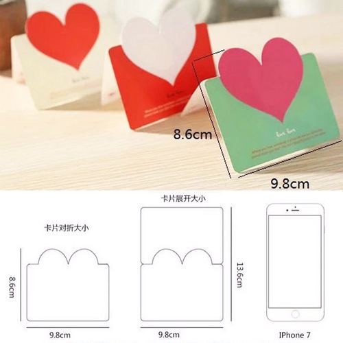 Heartfelt greeting card, minimalist baked flowers, Valentine's Day small card, birthday, business, Amazon, thank you card