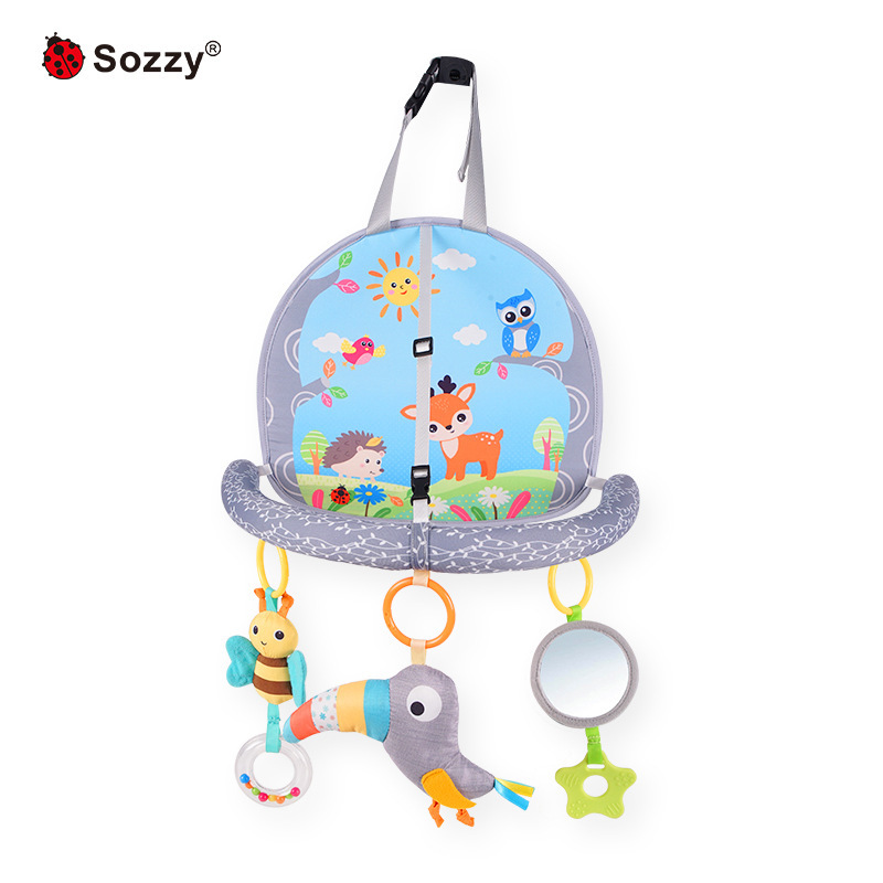 Sozzy tornos para bebés colgando juguetes colgantes de calma juguetes colgantes de automóviles juguetes colgantes de asiento de seguridad