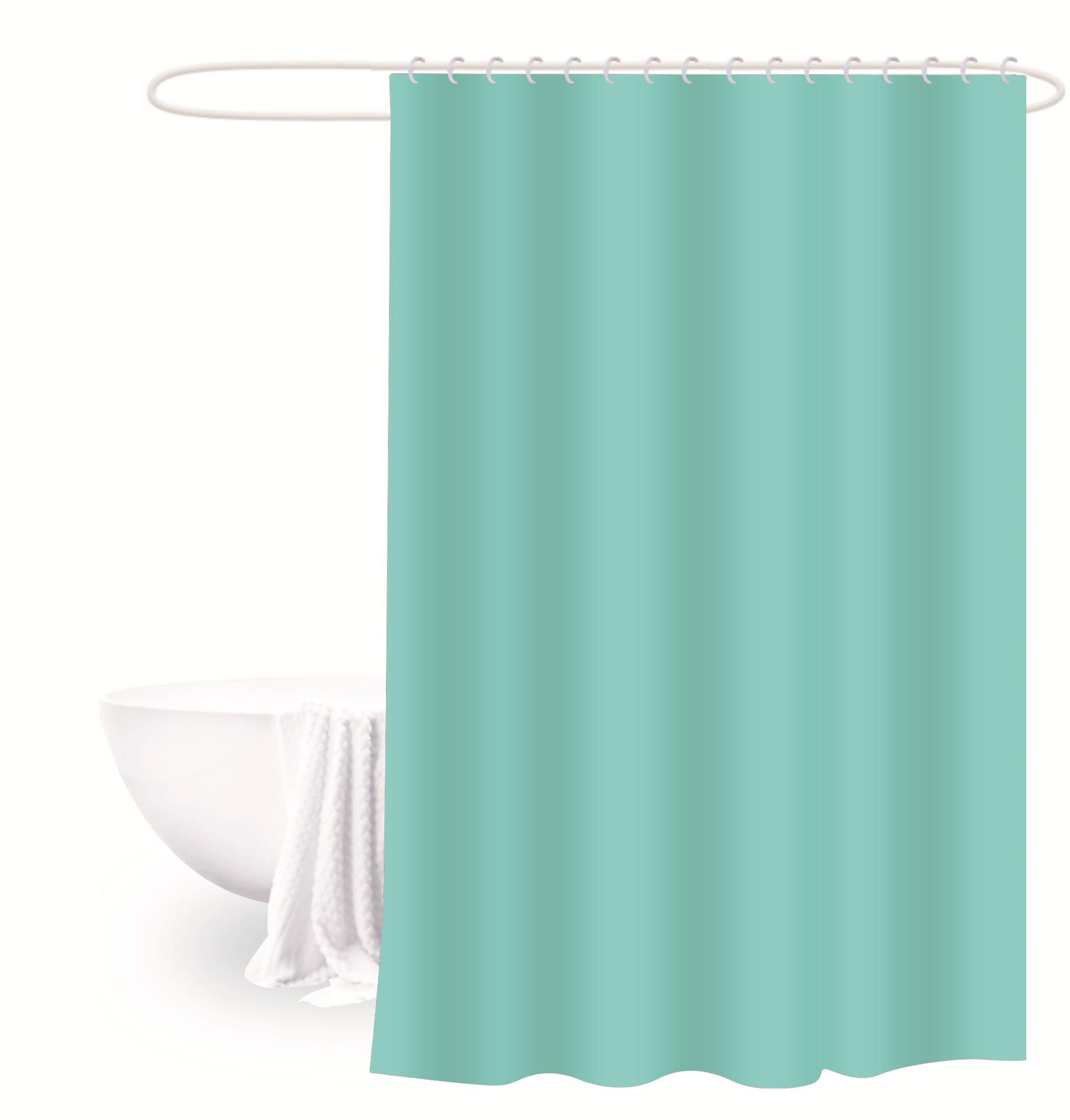 180X180 Cortina de ducha de color sólido PEVA cortina de baño impermeable cortina colgante cortina de Venta caliente cortina de partición impermeable a prueba de moho