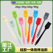 工厂现货批发厨房一体式油刷烘焙工具耐高温不掉毛烧烤刷硅胶油刷
