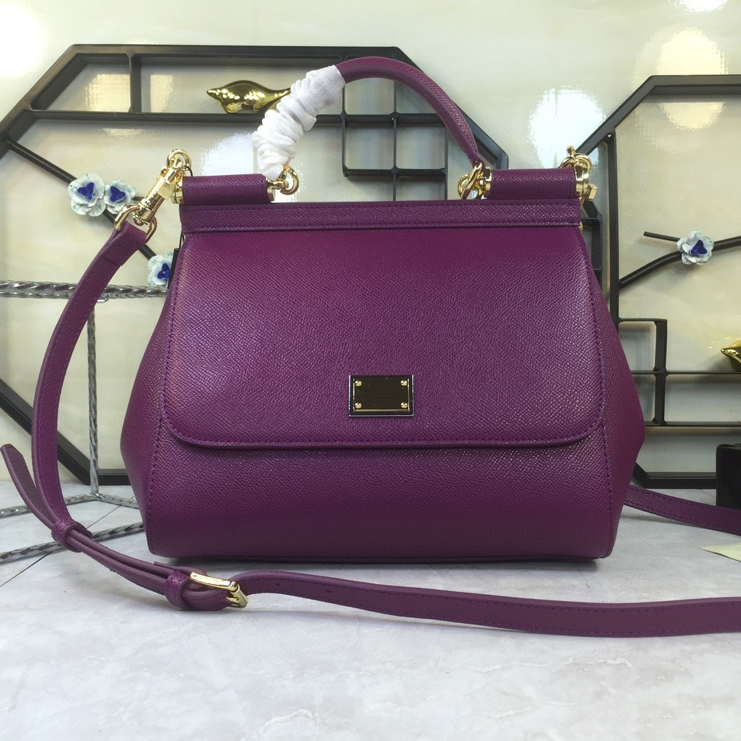 2025 New Women's Handbag Solid Color Versatile Elegant Cowhide Grain Leather Simple Shoulder & Crossbody Bag - Thumbnail 6