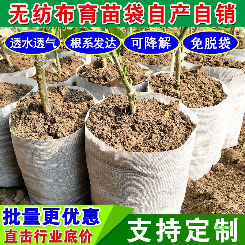 苗床苗トレイ栄養袋苗カップ植栽美しい植物バッグ肥厚ツリーバッグ庭の植木鉢不織布苗バッグ|undefined