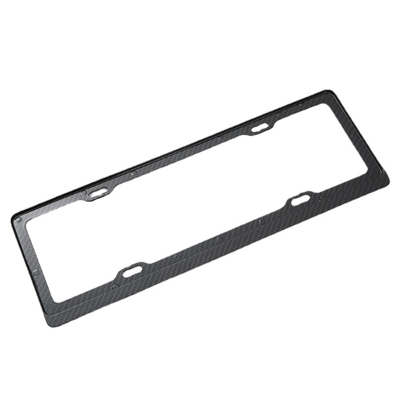 Marco de placa de licencia de coche de aleación de zinc estándar nacional nuevo marco de placa de licencia de especificación cruzada negro Marco de placa de licencia nacional accesorios de soporte