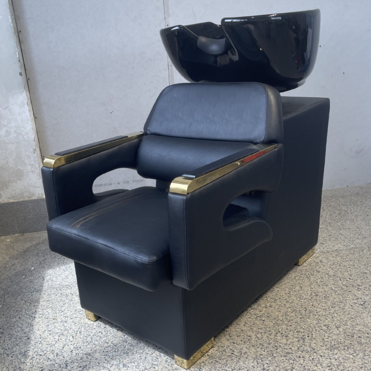 Transfronterizos dedicados a la cama de lavado de cabello barbería cama de lavado especial barbería simple cama de descarga de la mitad de la fábrica venta directa image 4