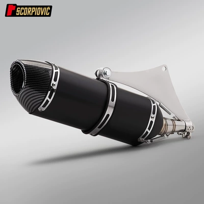 Motorcycle Kymco Xciting 250 Xciting 300 stainless steel mid-section exhaust pipe and high-pitched tail-section exhaust kit