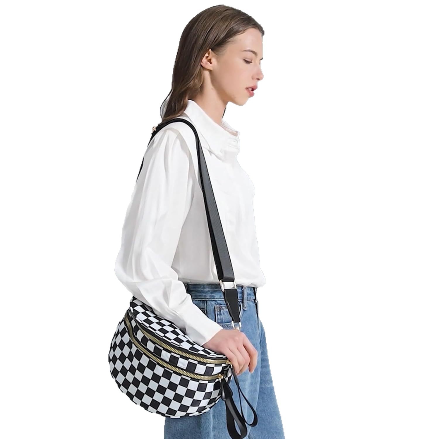 Crossbody Bag New Women's Trendy Fashion Versatile Large-Capacity Oxford Cloth Sports Bag Lightweight Shoulder Shell Bag