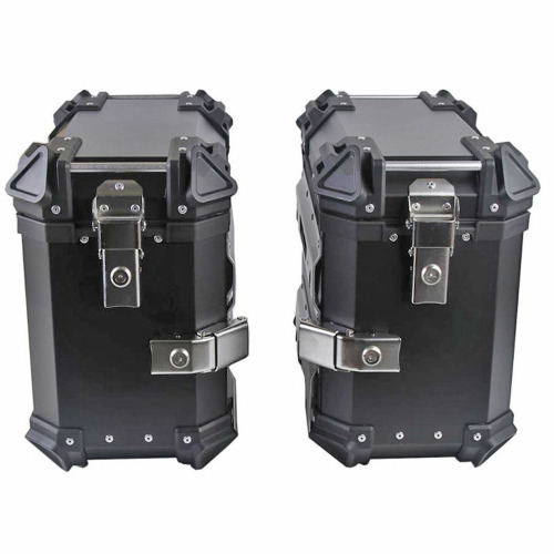 Manufacturer Wholesale Universal Motorcycle 38L Aluminum Alloy Side Box Anti-Slip Anti-Collision Trunk Travel Essential