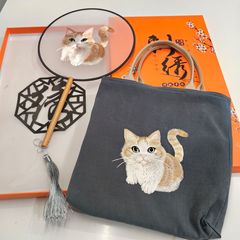 【苏绣礼品】刺绣团扇古风团扇刺绣扇子苏绣团扇苏绣包包中国风