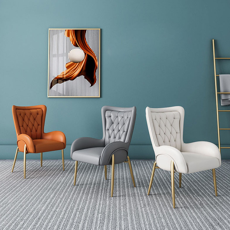 European style household Light extravagance Dining chair Restaurant Armchair Nail enhancement modern backrest Negotiate chair Make-up chairs Princess chair