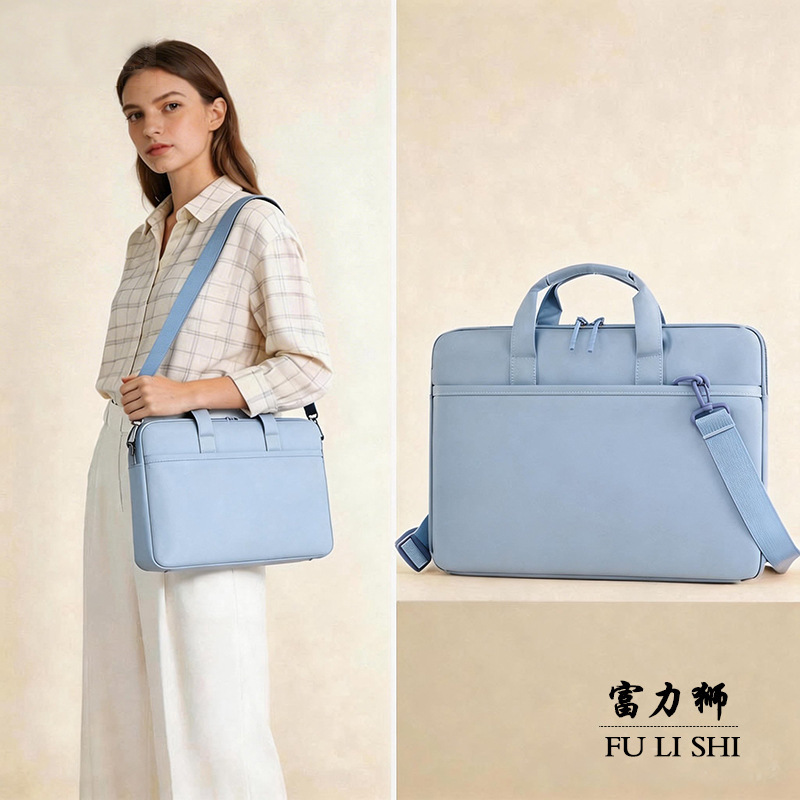 Cross-Border Computer Bag 13inch 15inch Laptop Sleeve Bag Computer Bag 14inch Solid Color Laptop Bag Protective Cover
