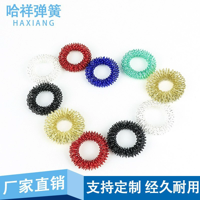 Трансграничная распаковка мини-палец массажное кольцо кольцо пружинный палец массажер декомпрессионный кончик пальца детская игрушка