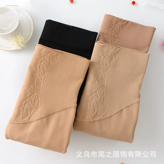 黑透肤秋冬款光腿神器加绒自然裸感一体裤假透肉打底连裤袜女批发
