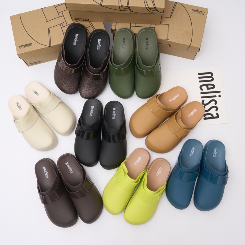 2025 New Melissa melissa Half Pack Thick Solid Color Slip-Flops Beach Shoes Casual British Lazy Flip-Flops 2025 New Melissa melissa Half Pack Thick Solid Color Slip-Flops Beach Shoes Casual British Lazy Flip-Flops
