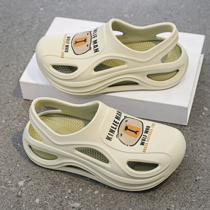 Детские пещерные туфли EVA на мягком подошве нескользящие летние мультфильмы милые девочки садовые туфли