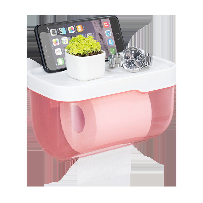 バスルームティッシュボックス防水パンチフリートイレットペーパートイレットペーパーボックストイレットペーパー収納ラッククリエイティブロールホンナ|undefined