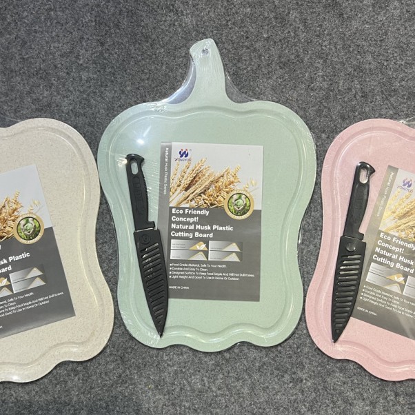 Trigo de Yiwu redondo colgable tablero de corte de verduras tablero de corte de frutas tablero de verduras de doble cara cocina doméstica image 24