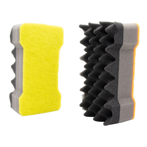 Export foreign trade professional extra large double-sided cleaning sponge block car wash supplies I-shaped wave car wash sponge